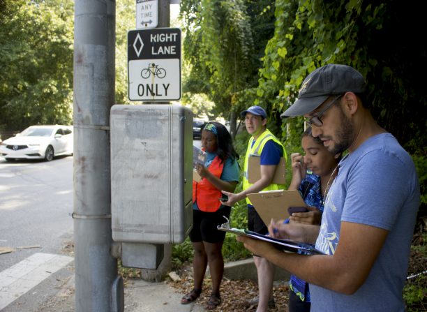 Volunteers Conducting Walk Audit