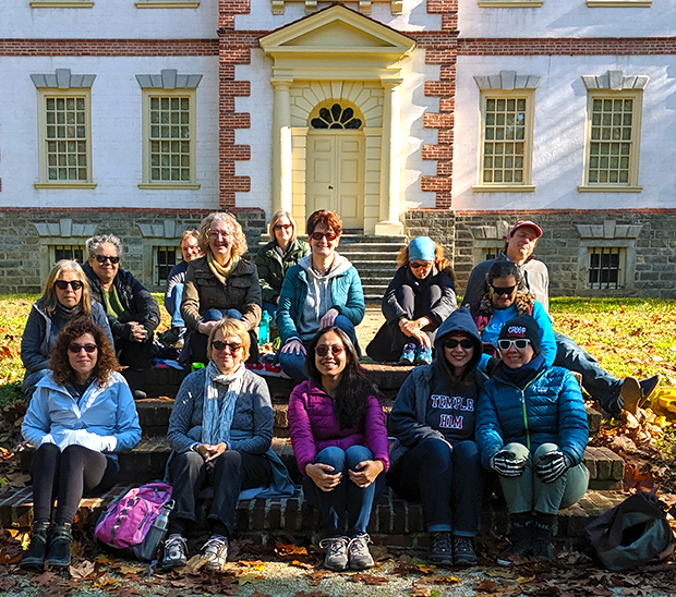 Mindfulness walk on boxers trail in East Fairmount Park