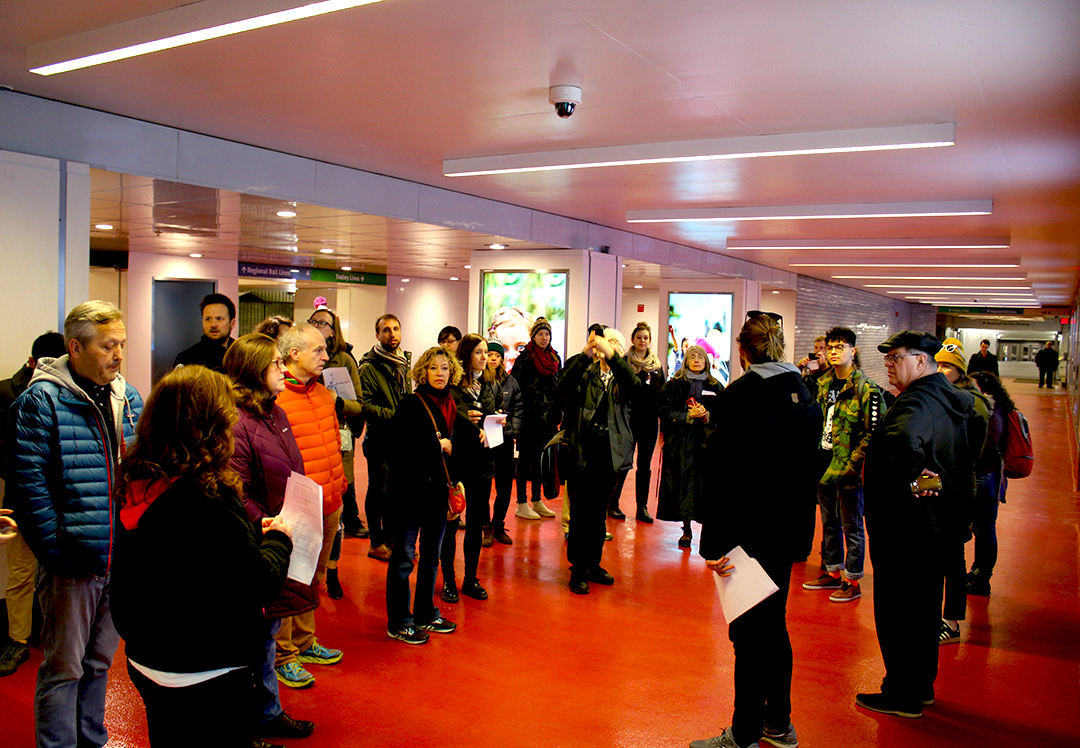 Suburban concourse tour near 15th street