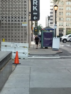 Is this sidewalk closed.19th